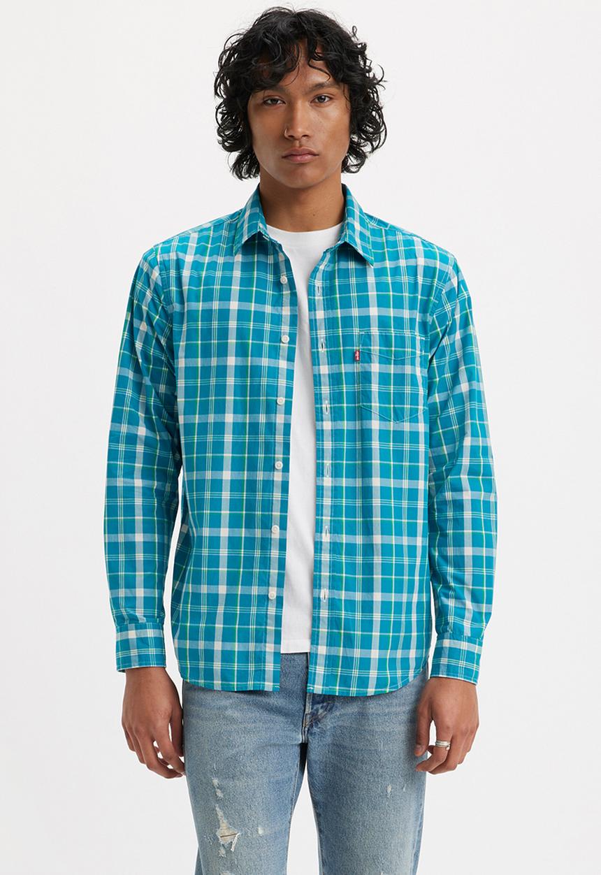 Levi’s® - Sunset 1 pocket standard - tatiana plaid ocean depths
