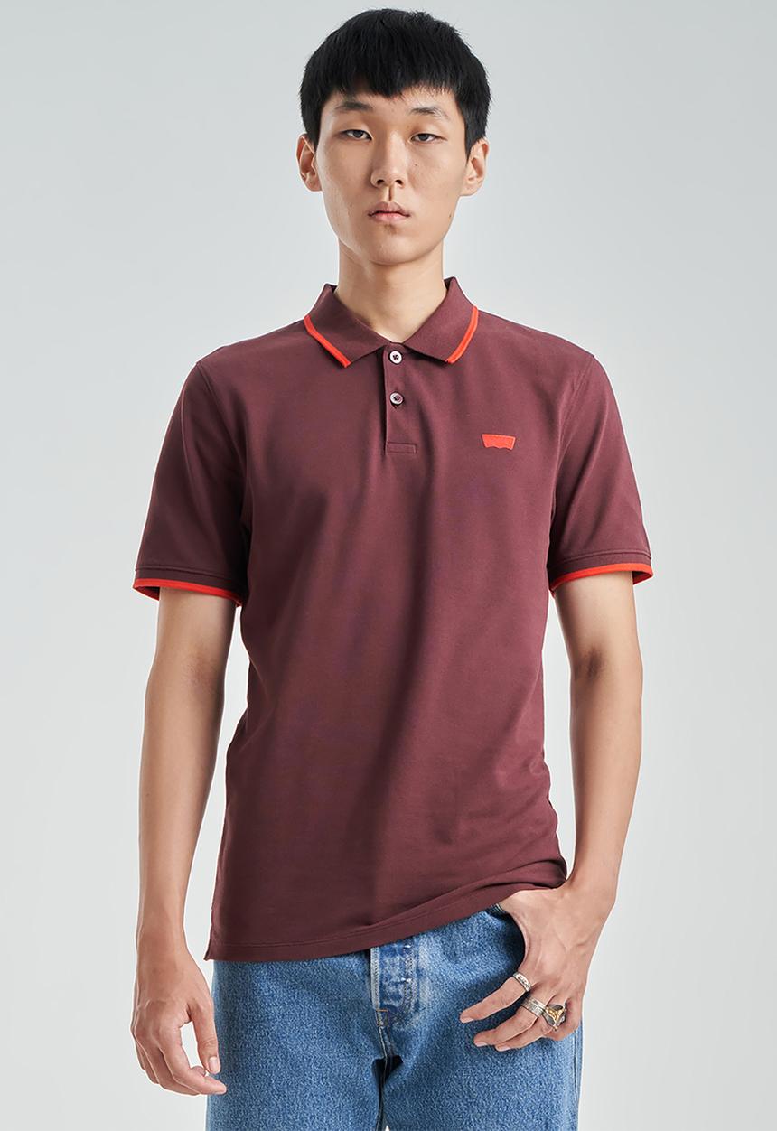 Levi’s® - Ama hm polo - quarter tipping decadent chocolate