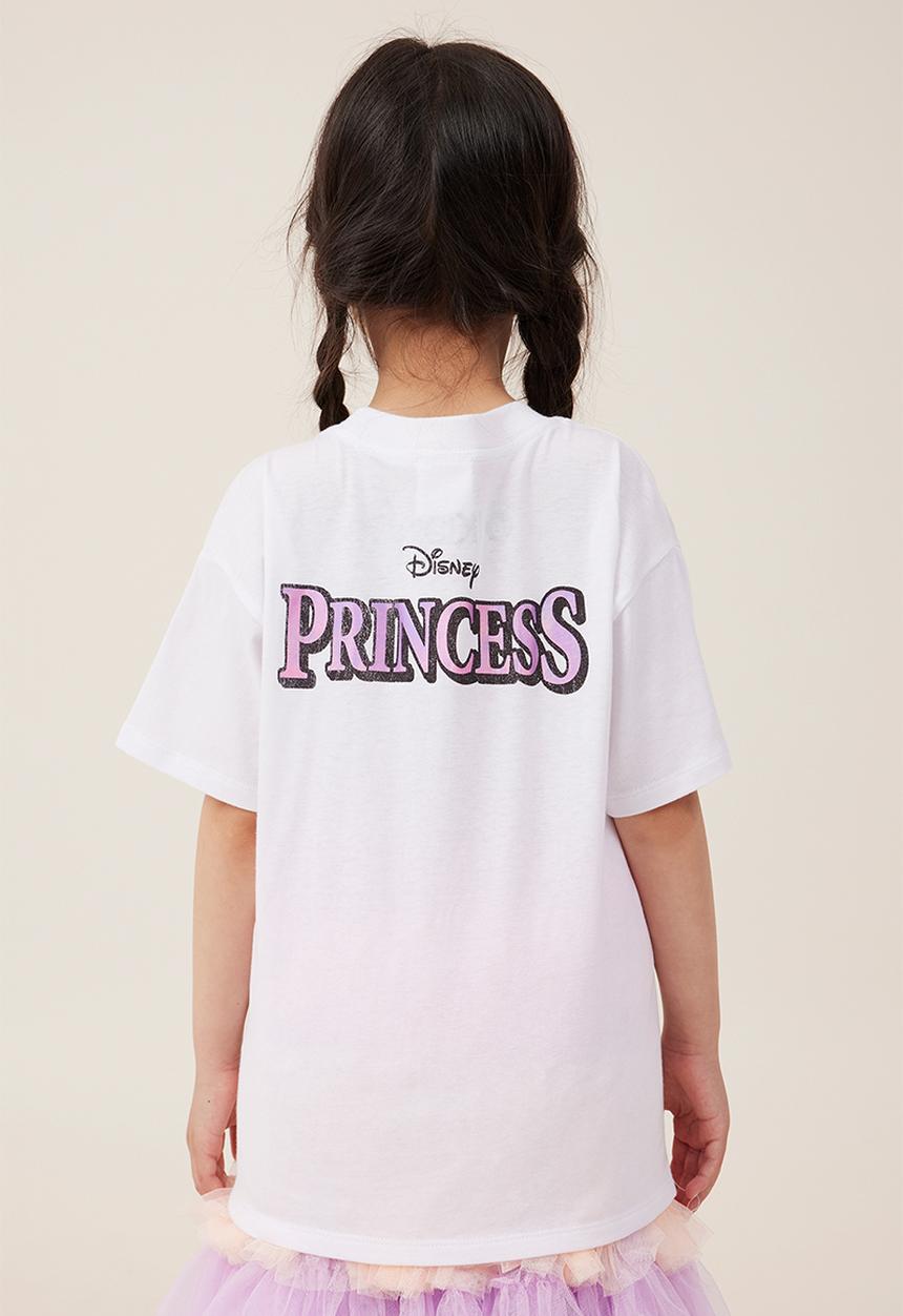 Cotton On - License drop shoulder short sleeve tee - lcn dis girl gang/white