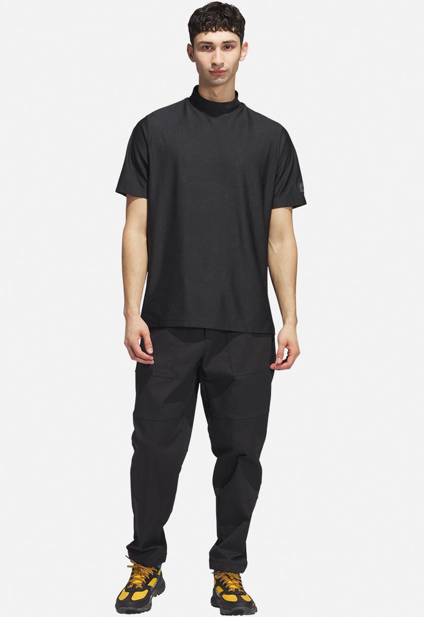 adidas Performance - Adicross mock neck polo  - black