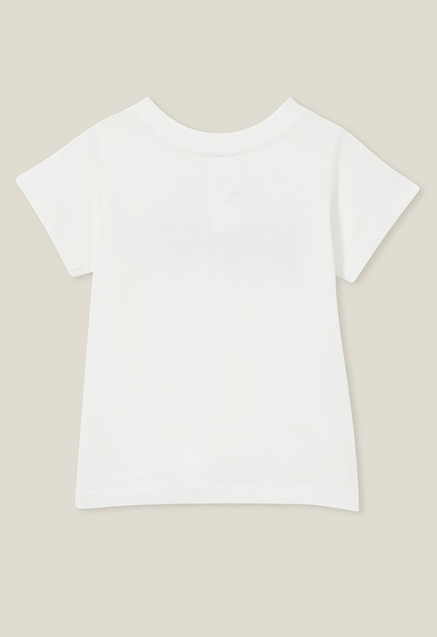 Cotton On - Jamie short sleeve tee - vanilla/hangry ultra bold