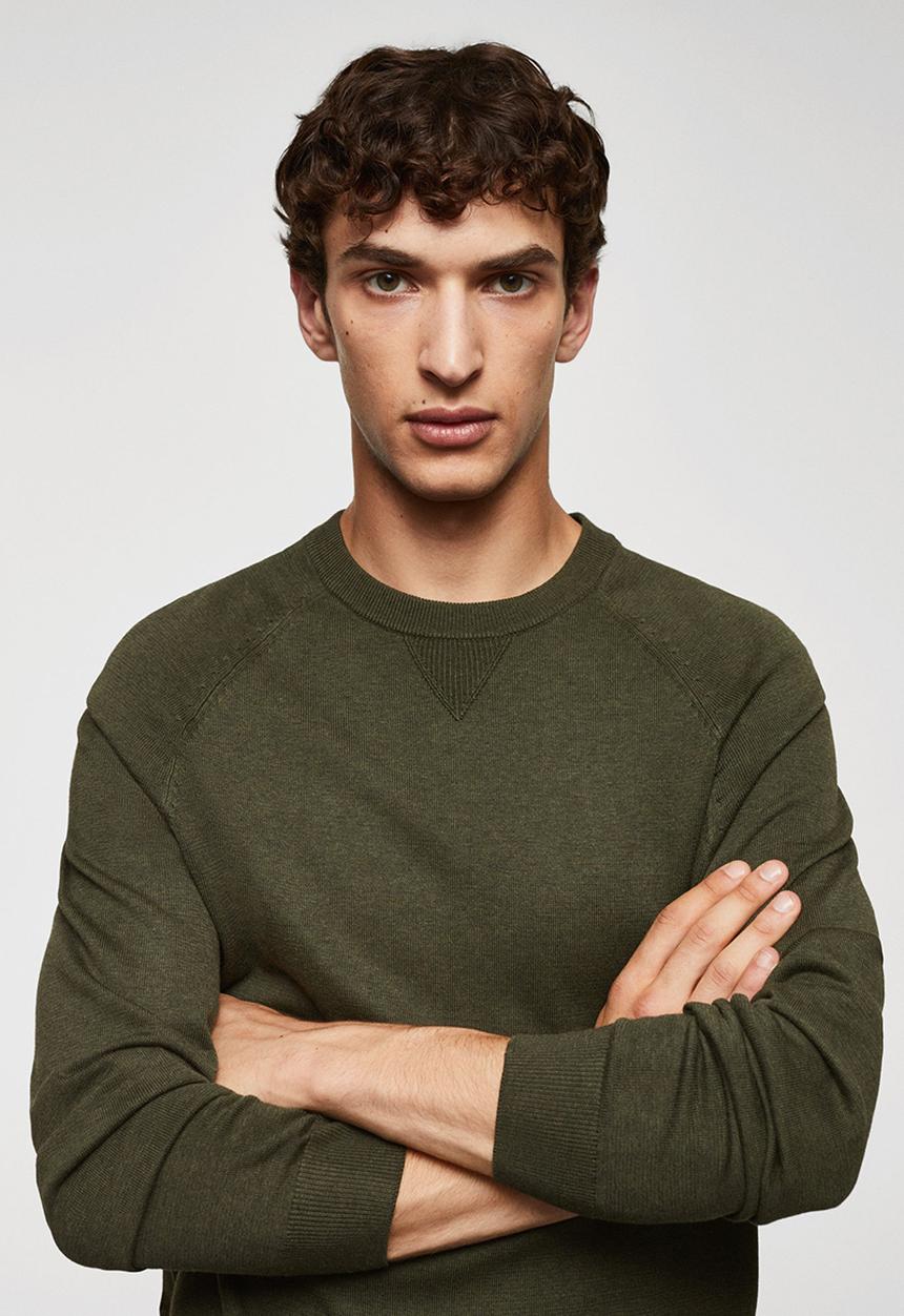 MANGO - Sweater ten - khaki