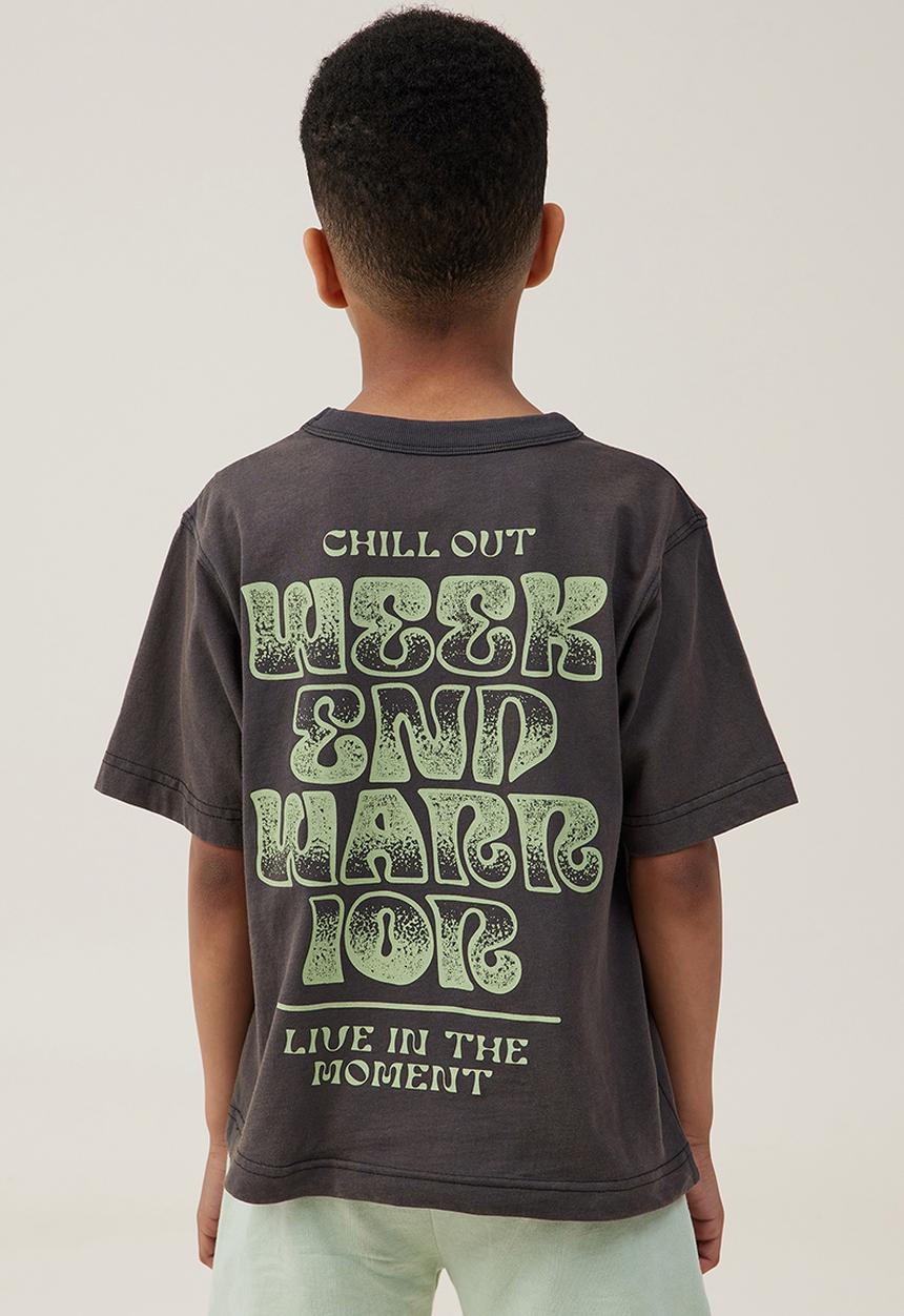 Cotton On - Jonny short sleeve print tee - phantom/weekend warrior