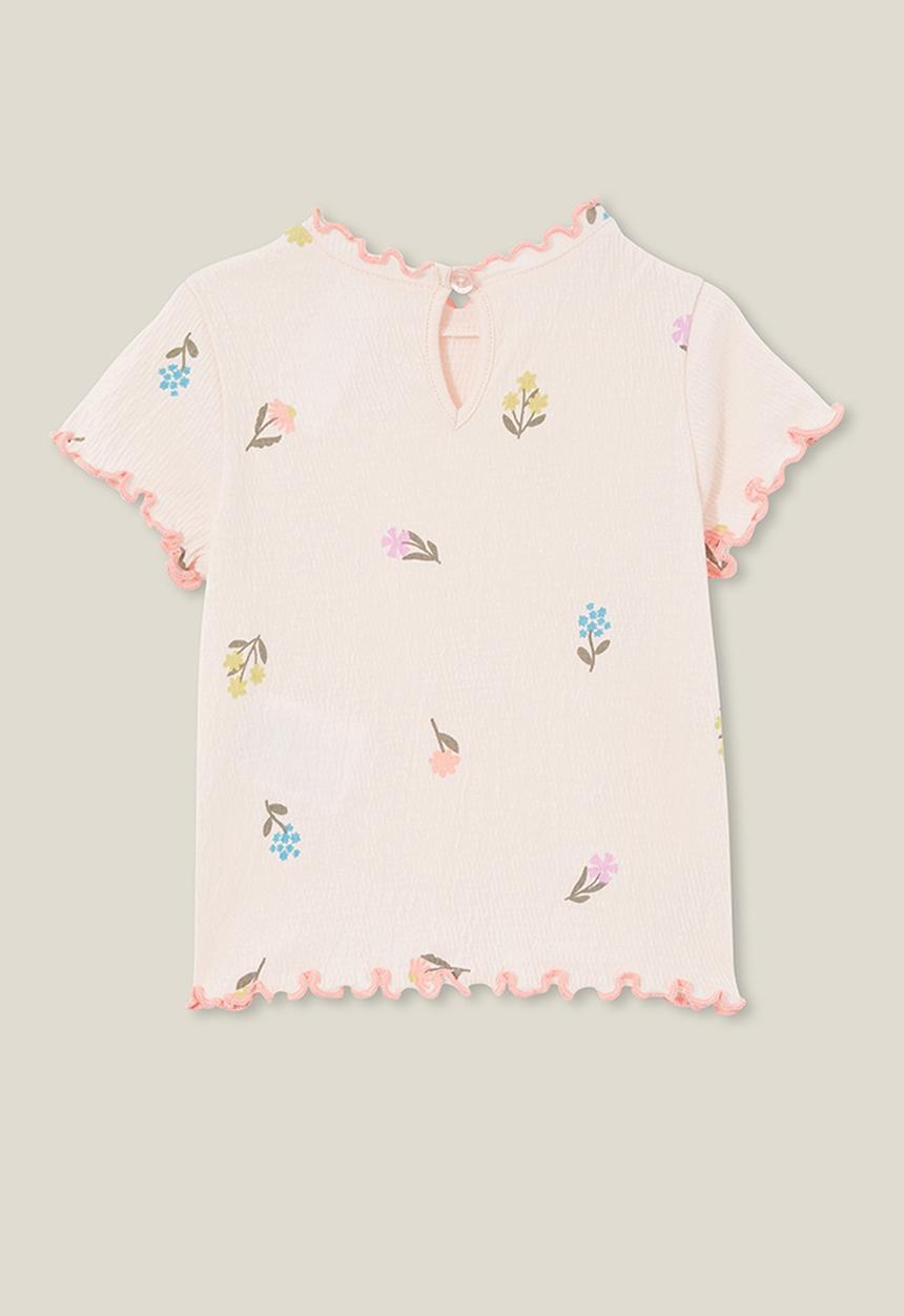 Cotton On - Elsie tee - crystal pink/mini floral