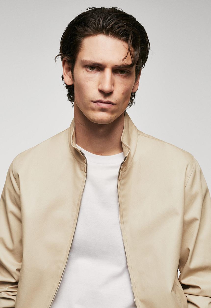 MANGO - Jacket talco - grey stone