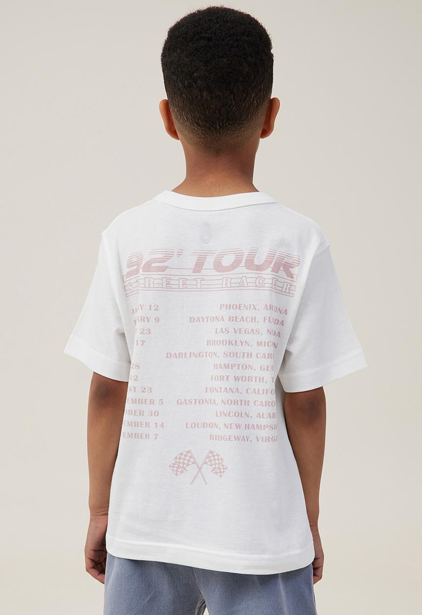 Cotton On - Jonny short sleeve print tee - vanilla/zephyr 1992 street racer