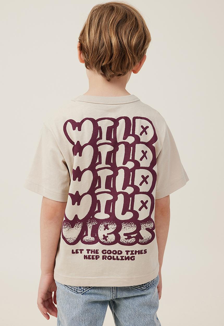 Cotton On - Jonny short sleeve print tee - rainy day/wild vibes
