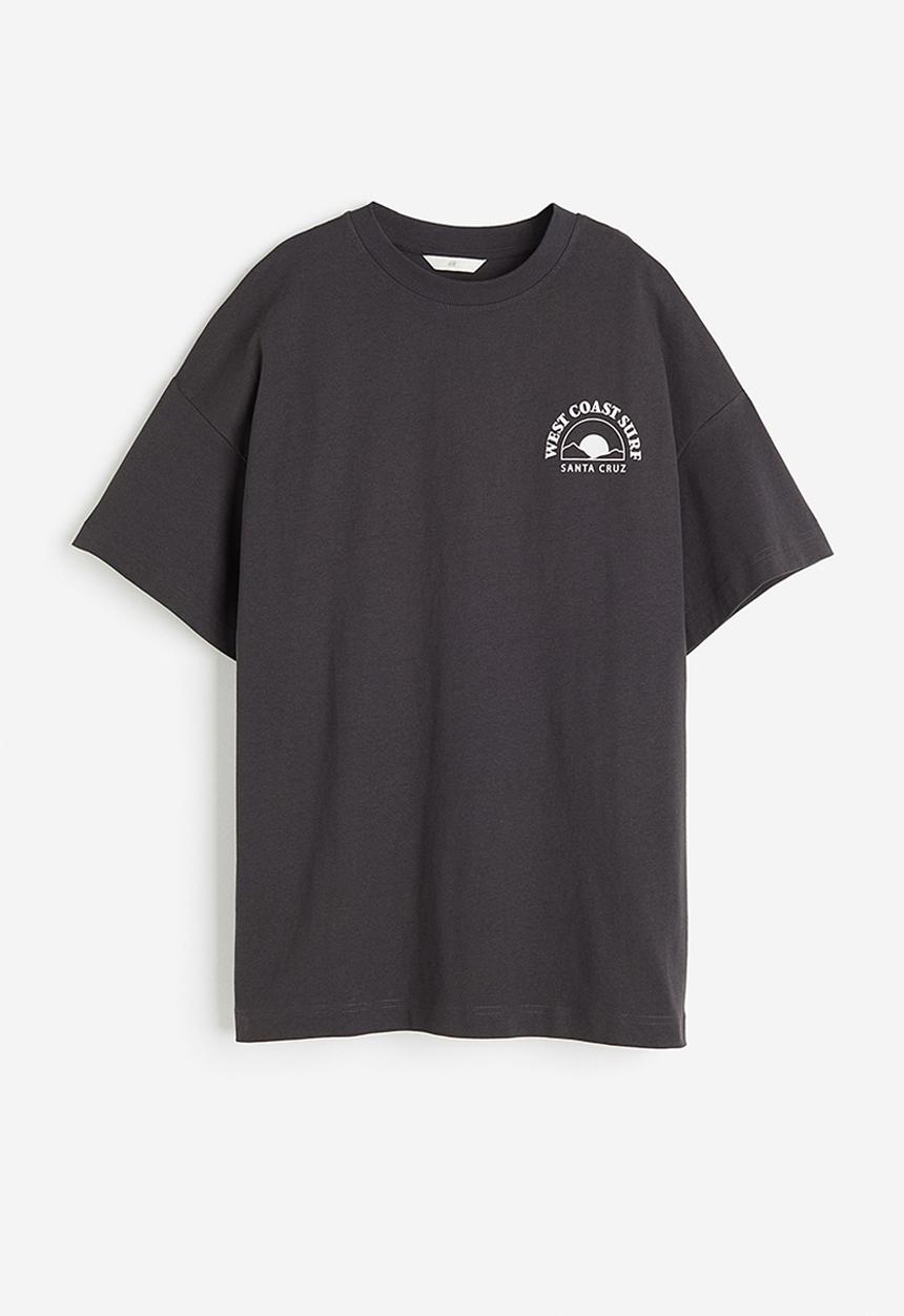 H&M - Oversized T-shirt - grey