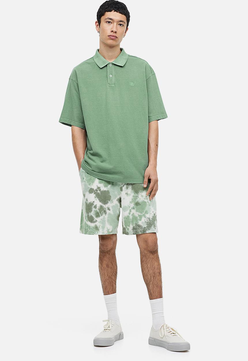 H&M - Relaxed fit polo shirt - green