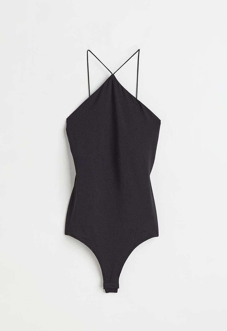 H&M - Jersey thong body - black