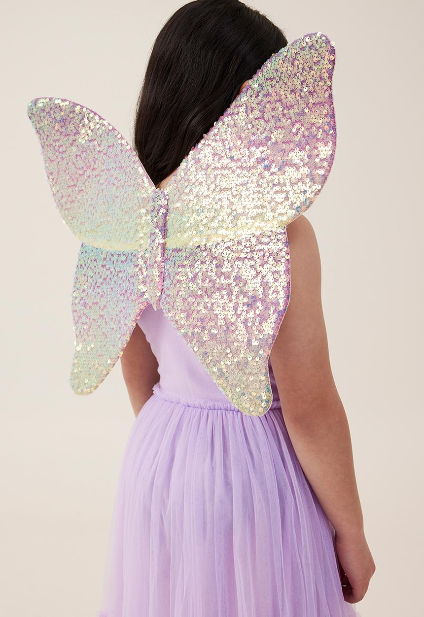 Cotton On - Kids butterfly wings - rainbow sequins