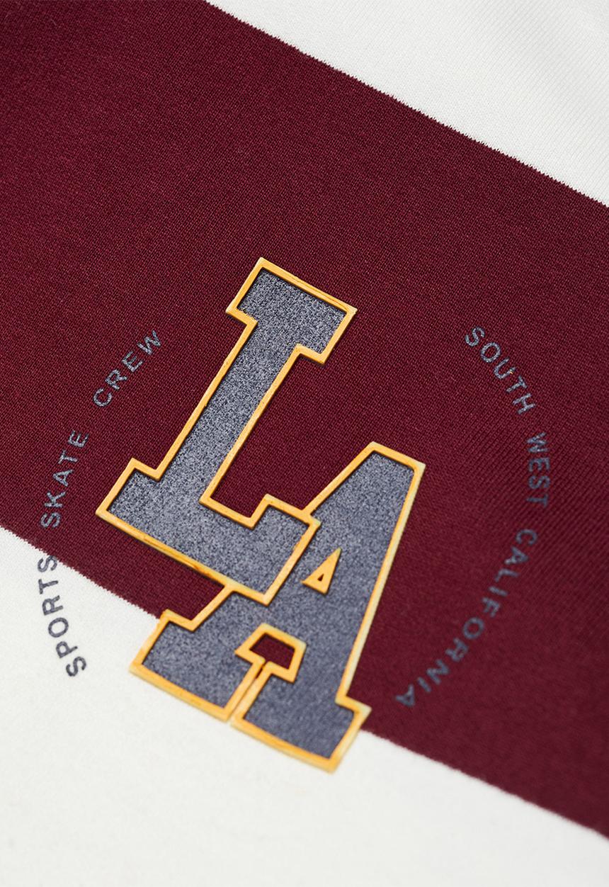 MANGO - Sweatshirt academy - bordeaux