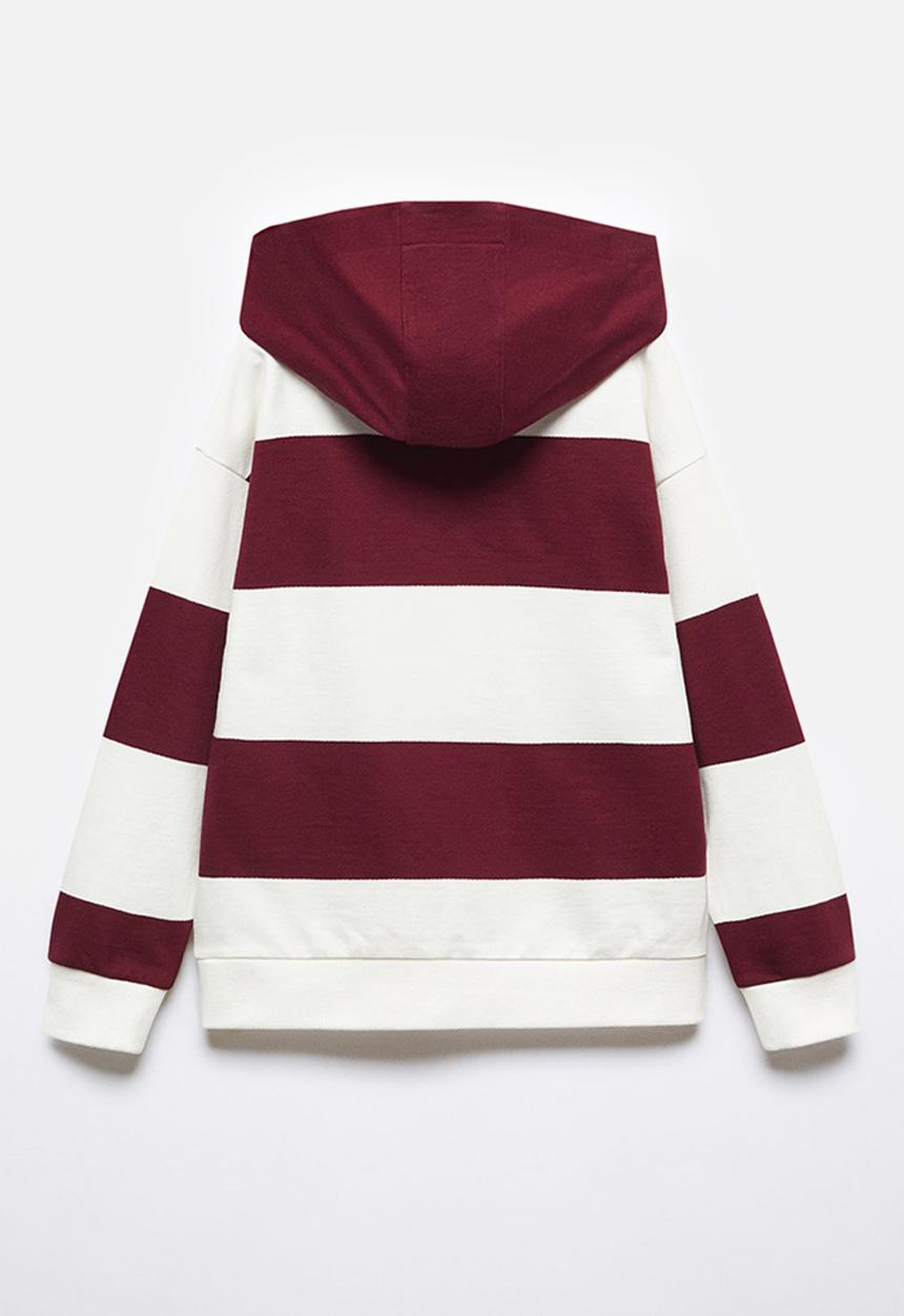 MANGO - Sweatshirt academy - bordeaux