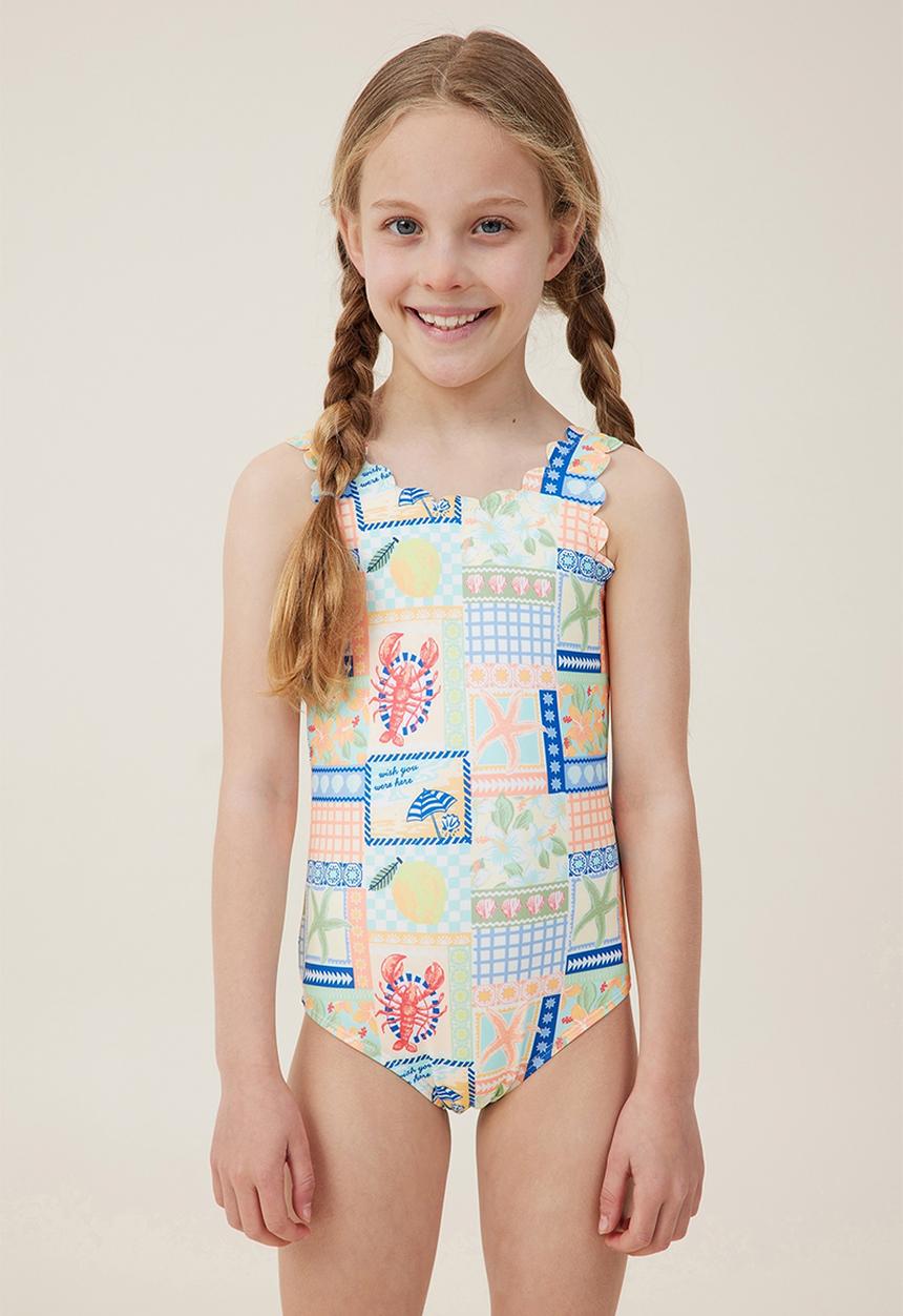 Cotton On - Emmie one piece - amalfi stamp
