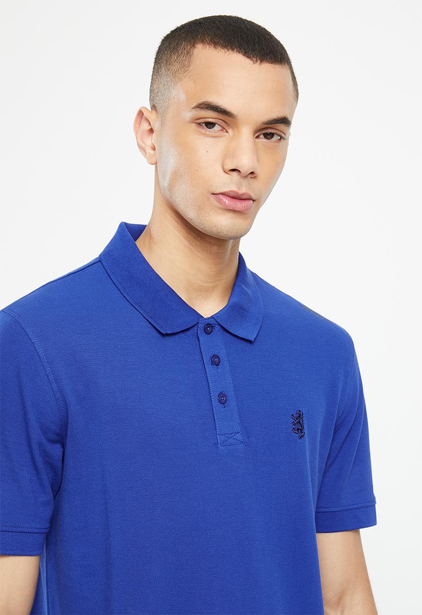 Pringle of Scotland - Frederick golfer - cobalt