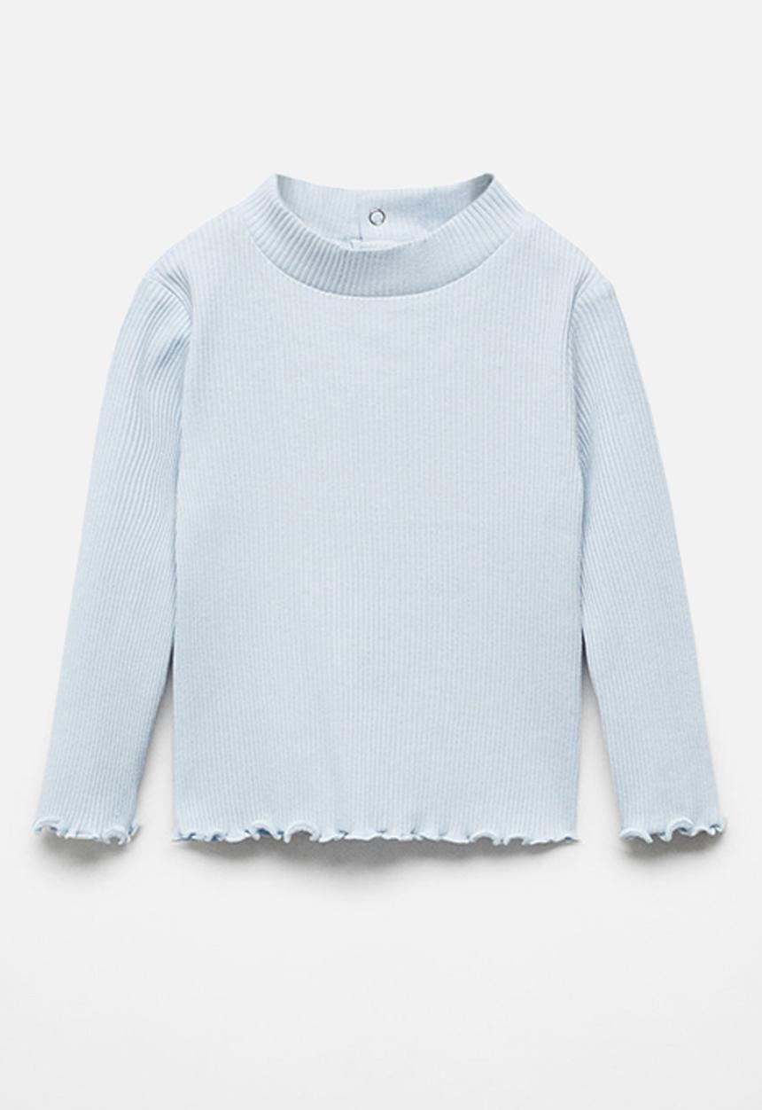 MANGO - T-shirt turbob - sky-blue
