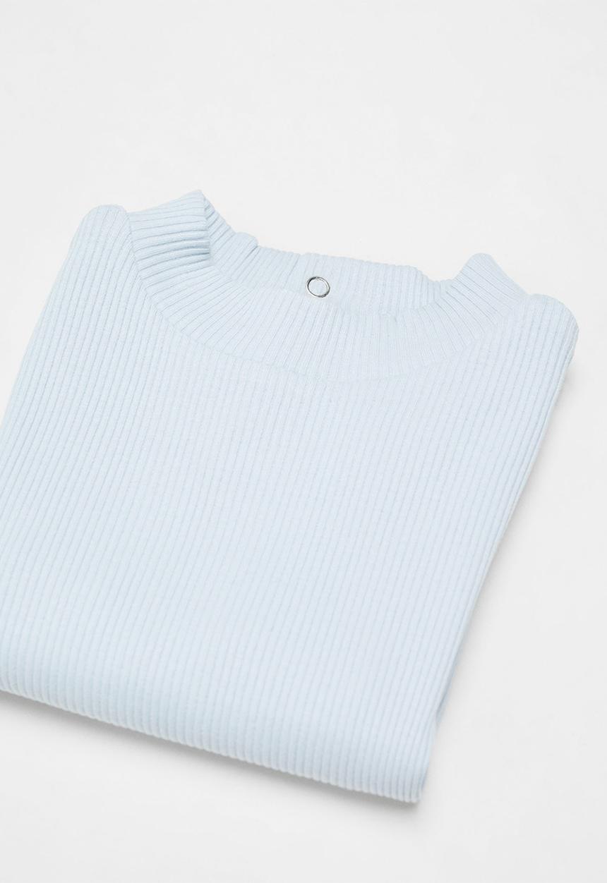 MANGO - T-shirt turbob - sky-blue
