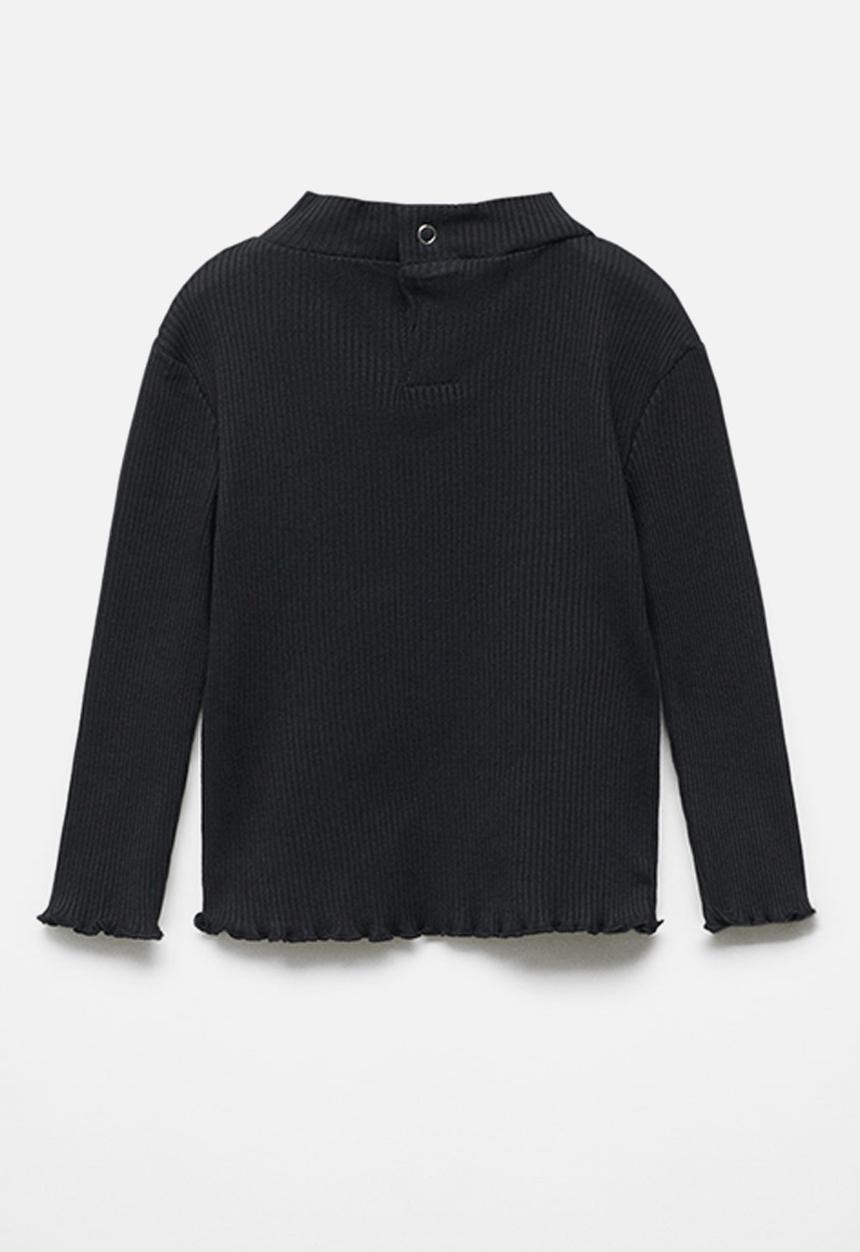 MANGO - T-shirt turbob - black