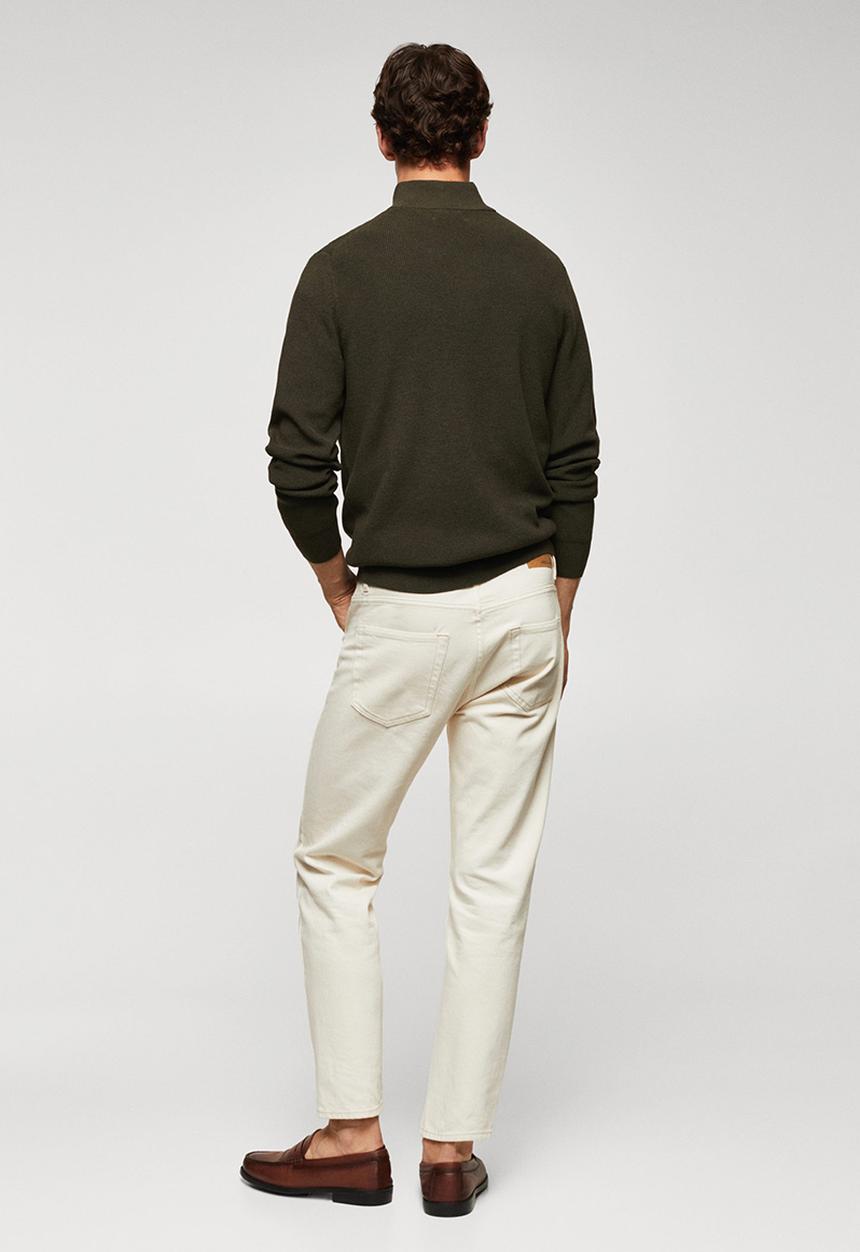 MANGO - Sweater cottonp - dark green