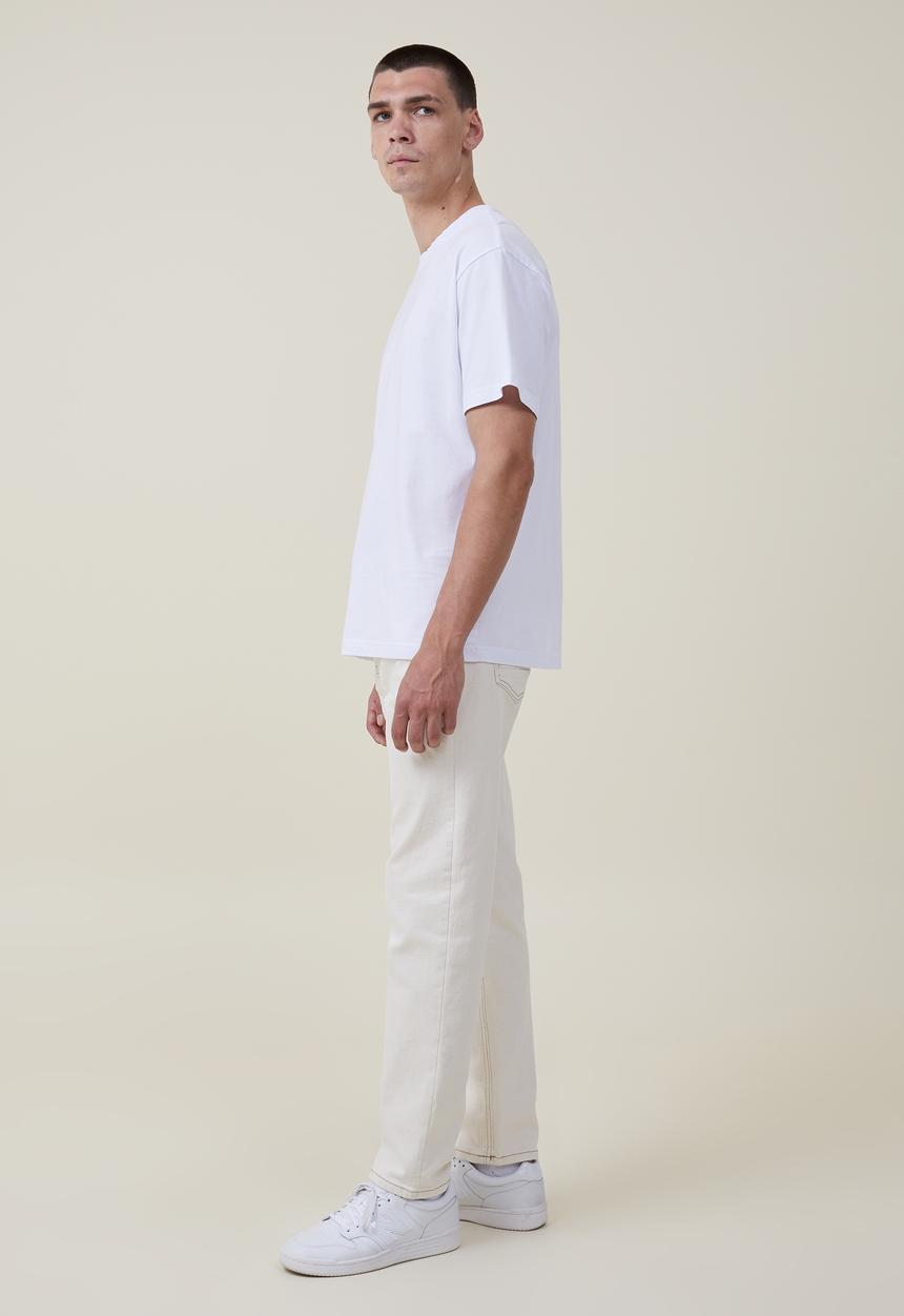Cotton On - Slim straight jean - natural 