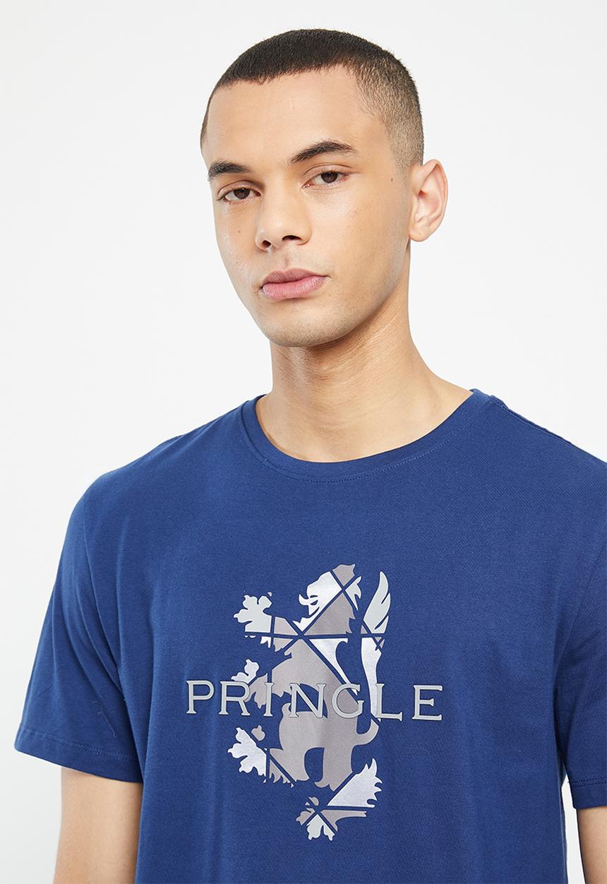 Pringle of Scotland - Leeroy tee - mid blue