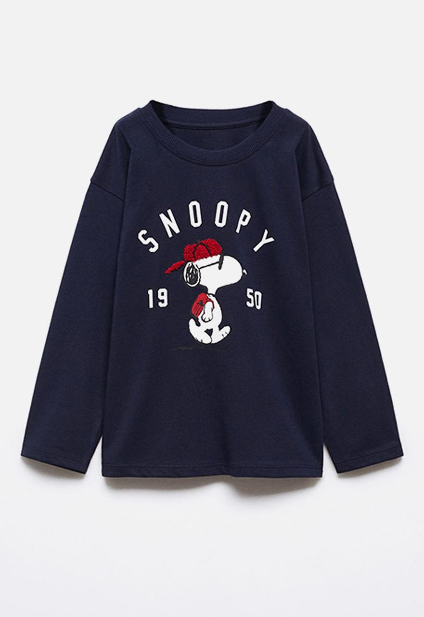 MANGO - T-shirt pygorra - navy