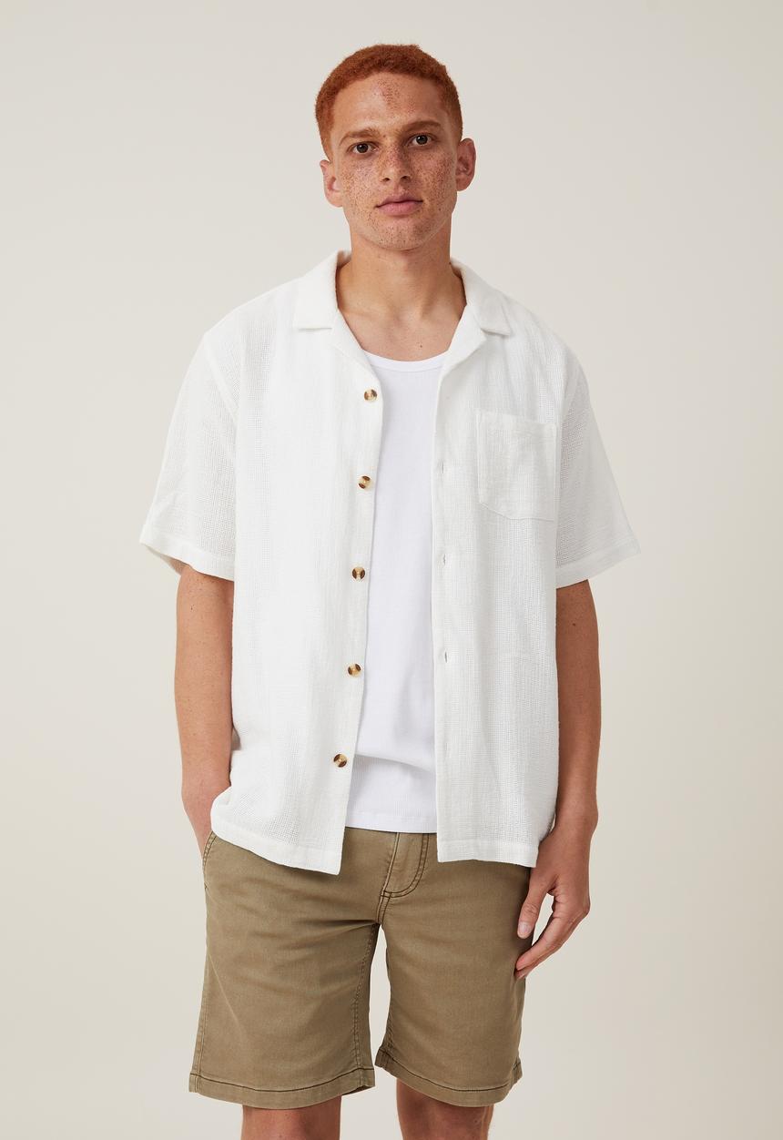 Cotton On - Corby chino short - washed khaki 