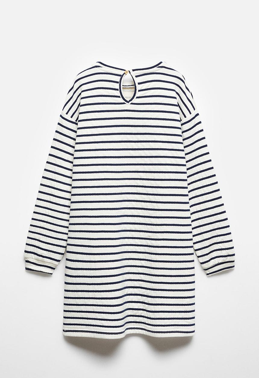 MANGO - Dress stripes - navy