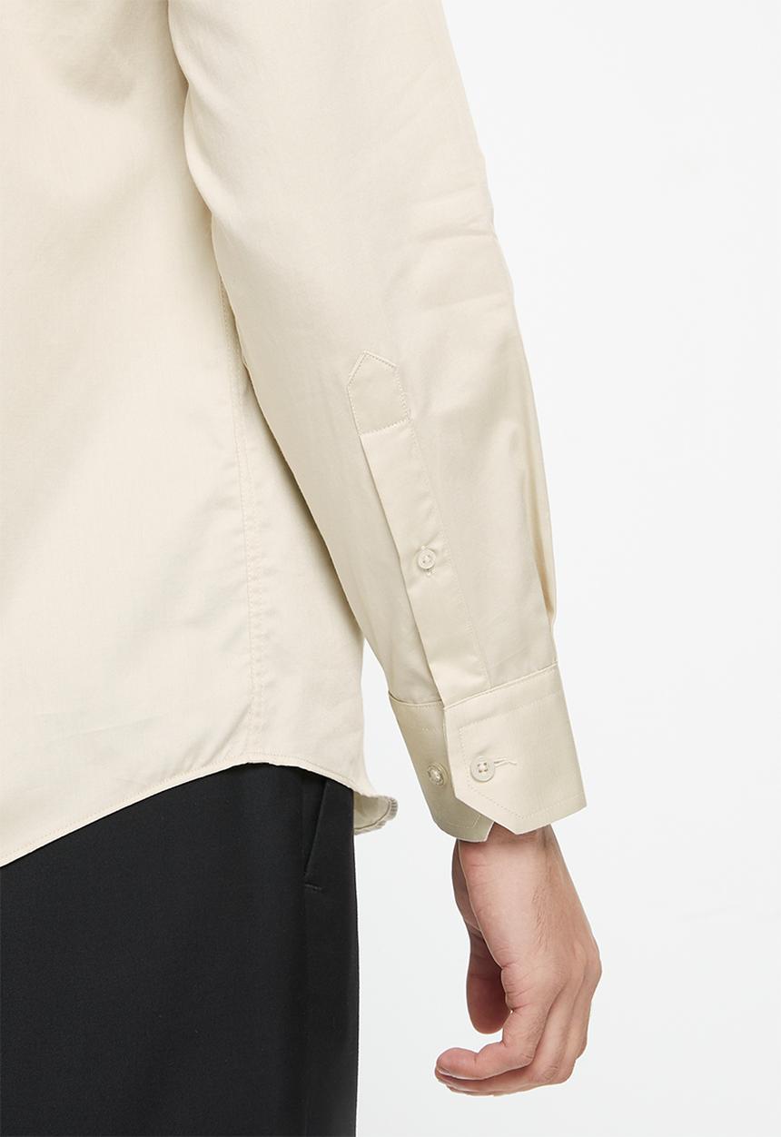 Pringle of Scotland - William long sleeve classic shirt - stone