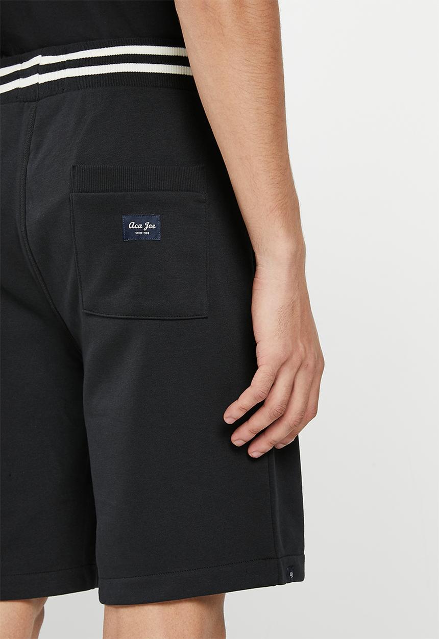 Aca Joe - Mens aca joe french terry printed elasticated - caviar