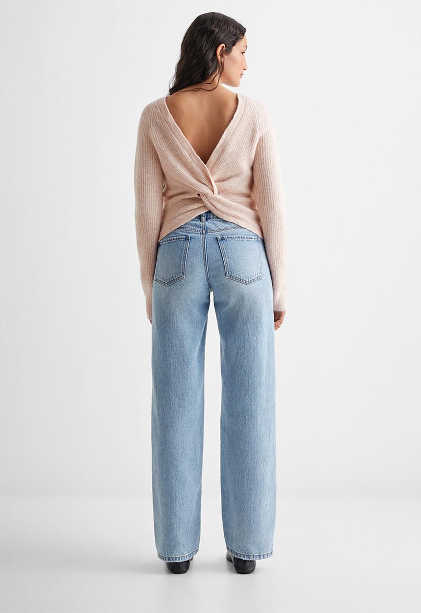 MANGO - Sweater reverse - pastel pink