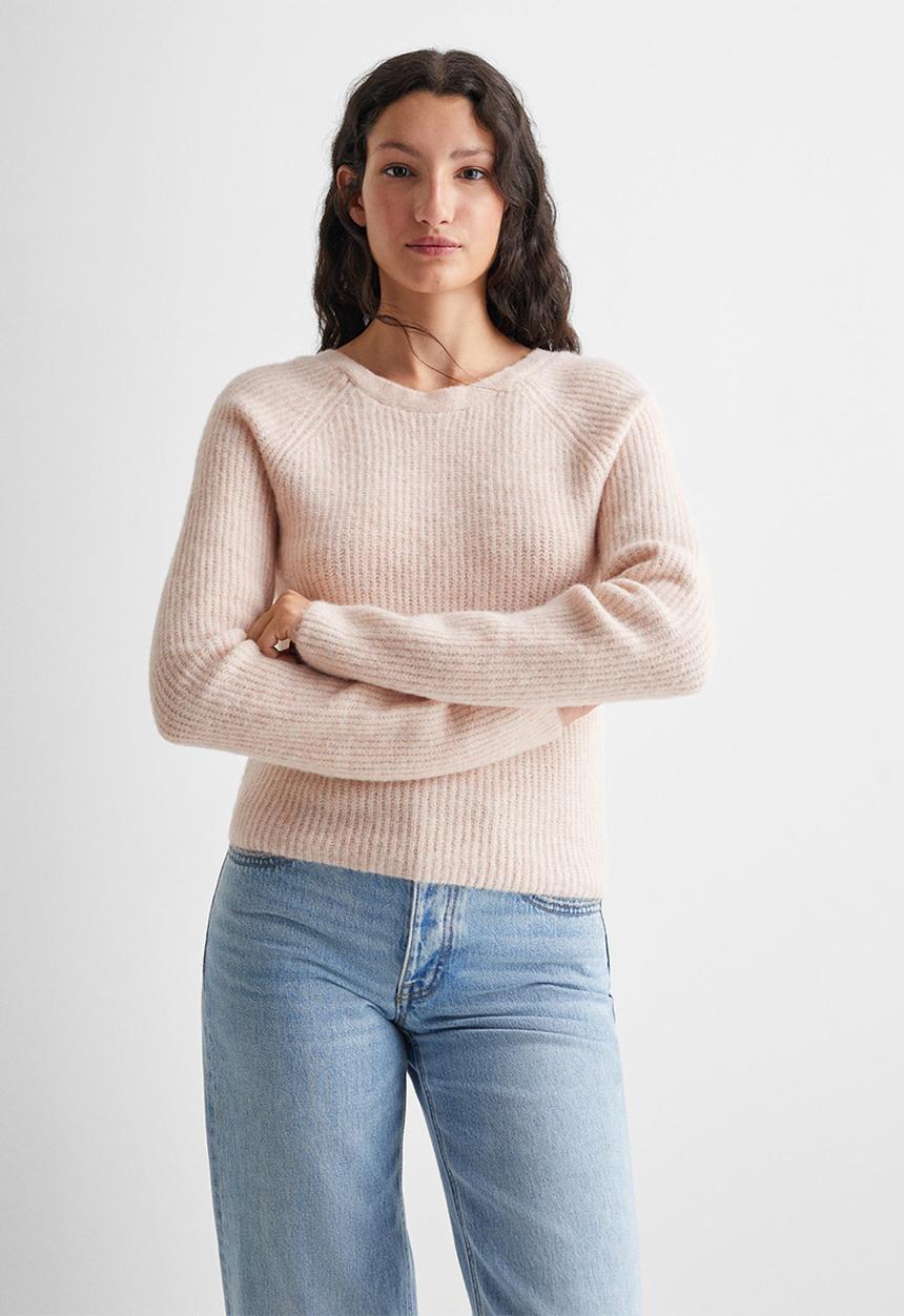 MANGO - Sweater reverse - pastel pink