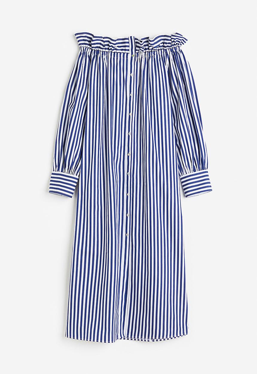 H&M - Off-the-shoulder dress - blue