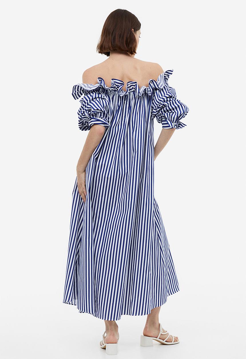 H&M - Off-the-shoulder dress - blue