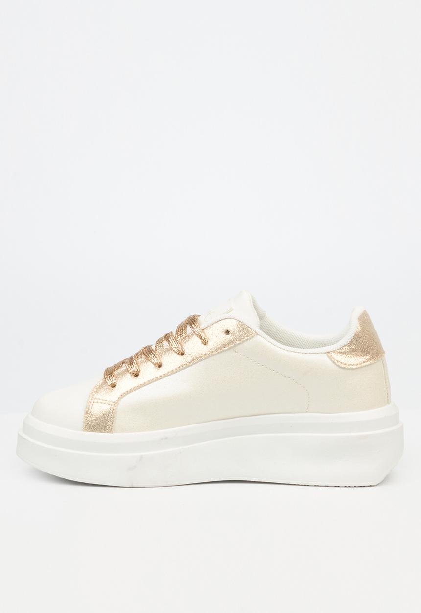 Miss Black - Zora2 platform sneaker - gold combo