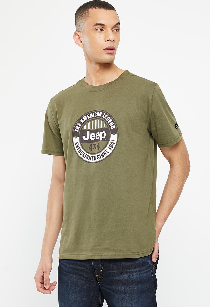 JEEP - Fashion graphics tee - fatigue