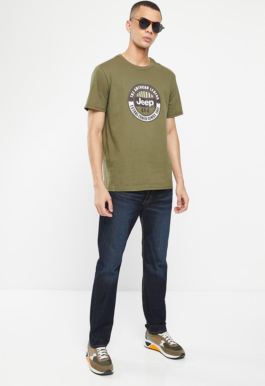 JEEP - Fashion graphics tee - fatigue