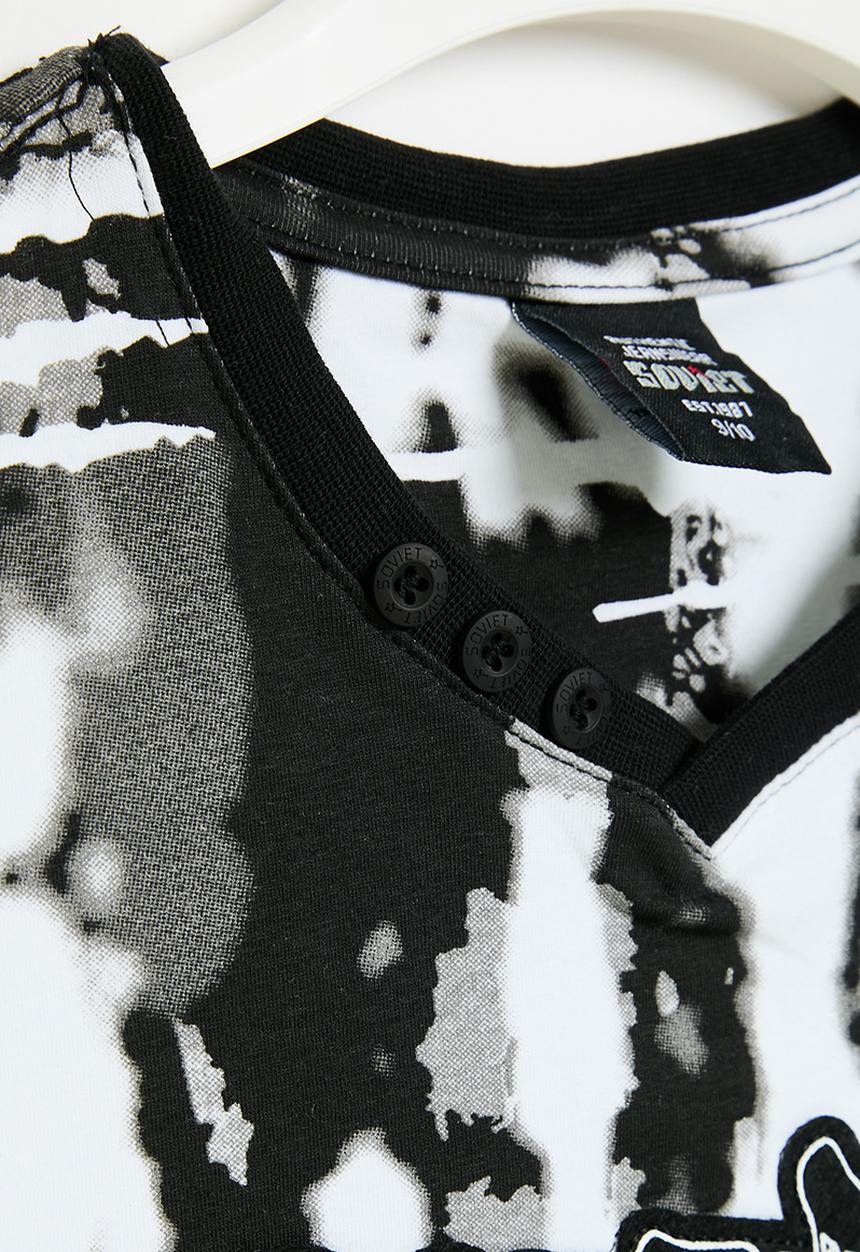 SOVIET - Boys fashion tee - charcoal