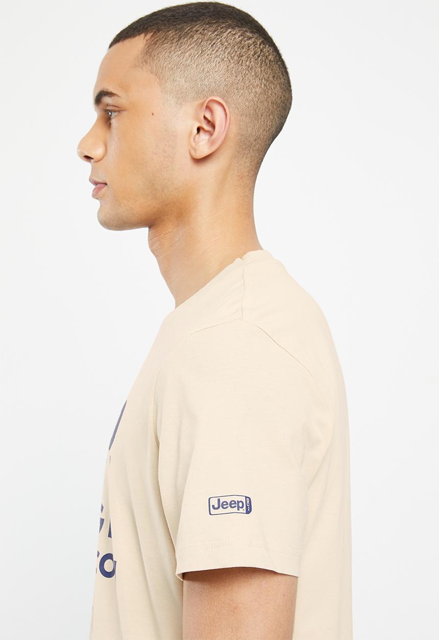 JEEP - Fash logo tees - stone - jeep