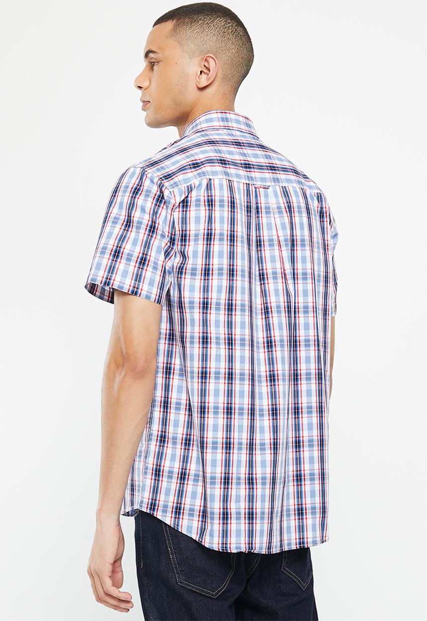 JEEP - Casual checks - red & blue 