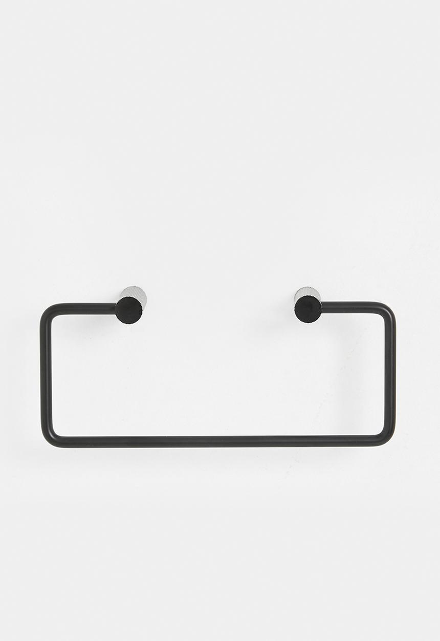 Sixth Floor - Penn ribbed towel ring - black