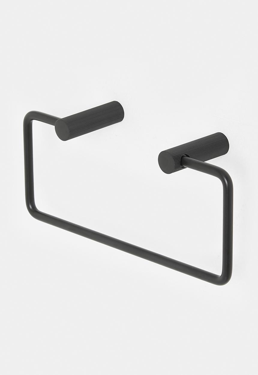 Sixth Floor - Penn ribbed towel ring - black
