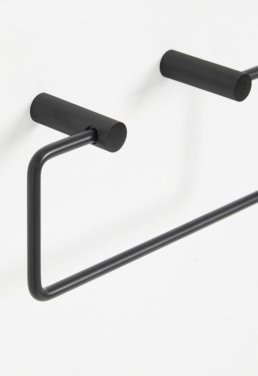 Sixth Floor - Penn ribbed towel ring - black
