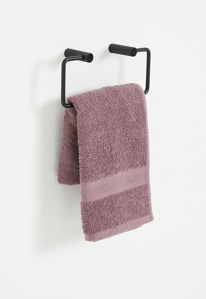 Sixth Floor - Penn ribbed towel ring - black