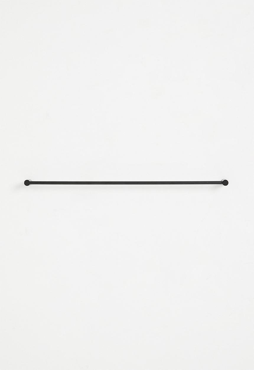 Sixth Floor - Penn ribbed towel rail - black