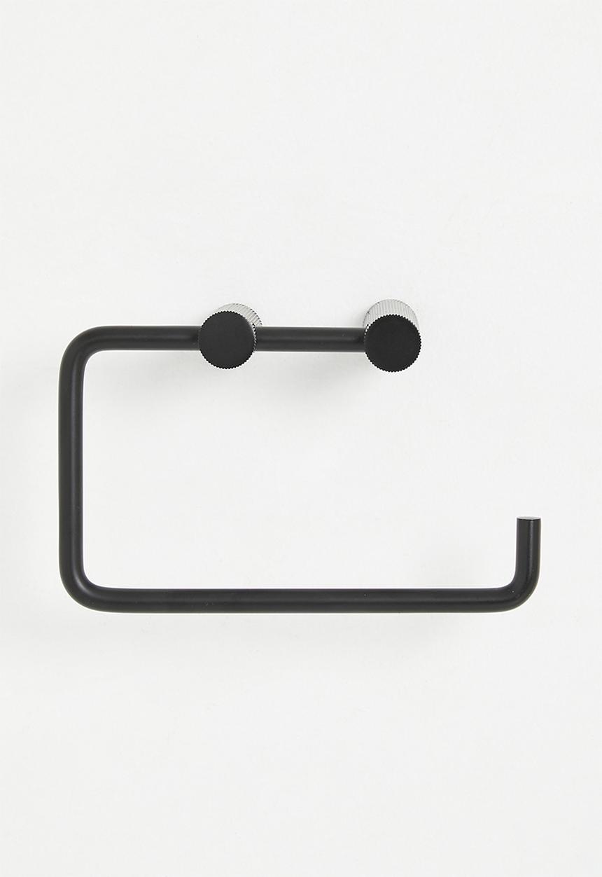 Sixth Floor - Penn ribbed toilet paper holder - black