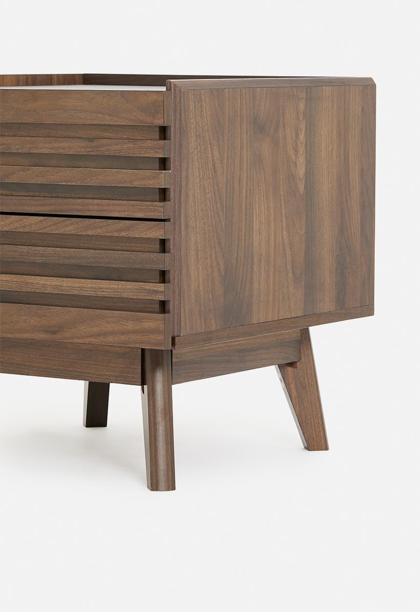 Sixth Floor - Slatted bedside table - natural