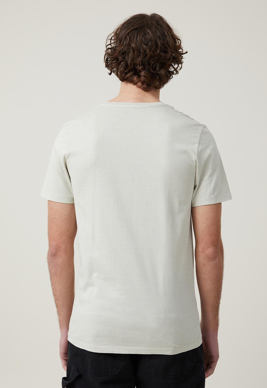 Cotton On - Organic regular fit crew T-shirt - ivory