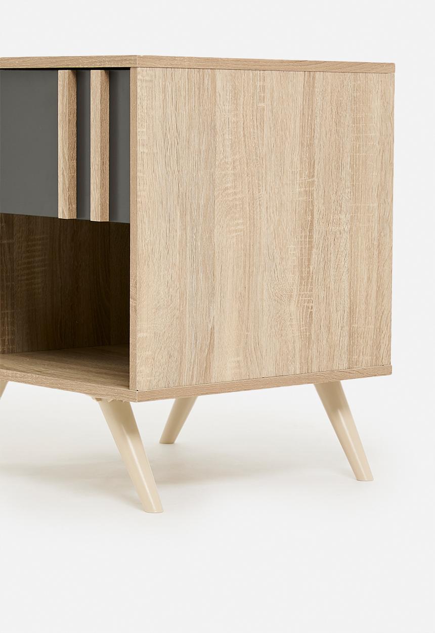 Sixth Floor - Cara bedside table - grey