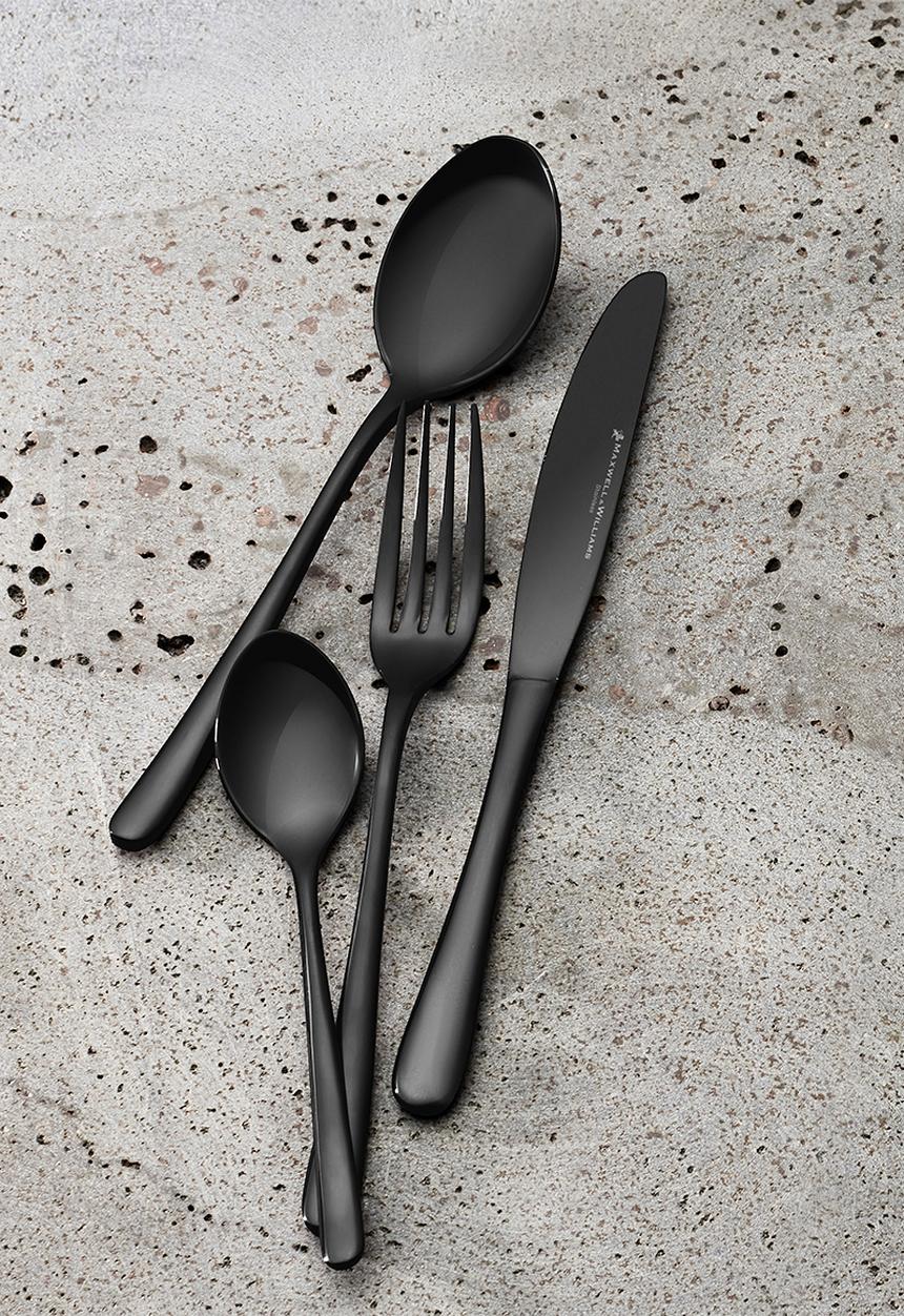 Maxwell & Williams - Leveson 24pce cutlery set - black